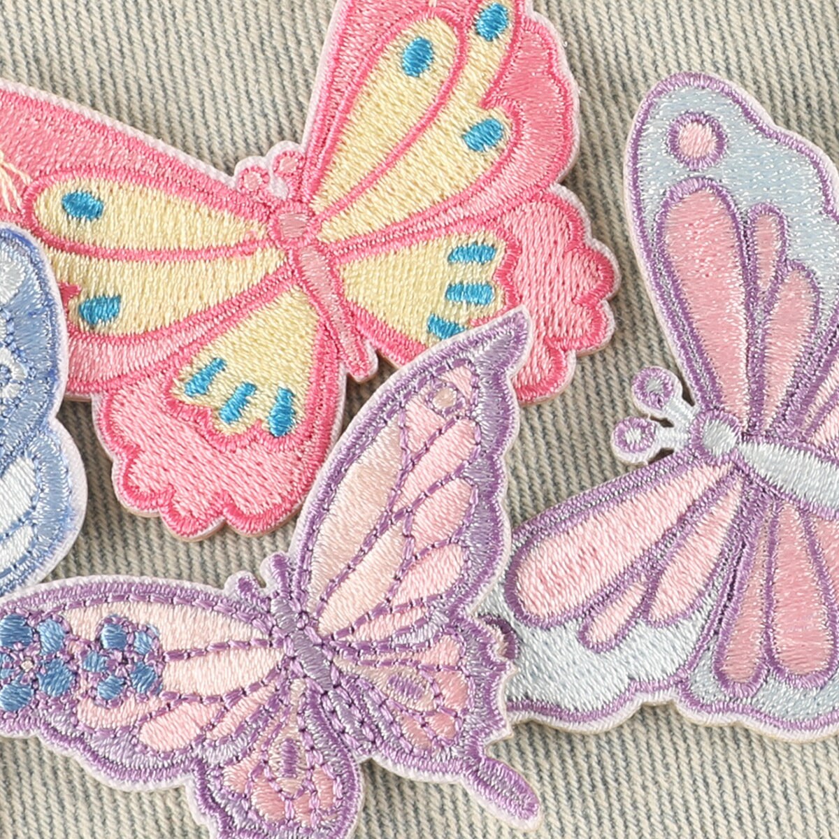 Butterfly Embroidered Patches,colorful Applique DIY Patch,self Adhesive ...