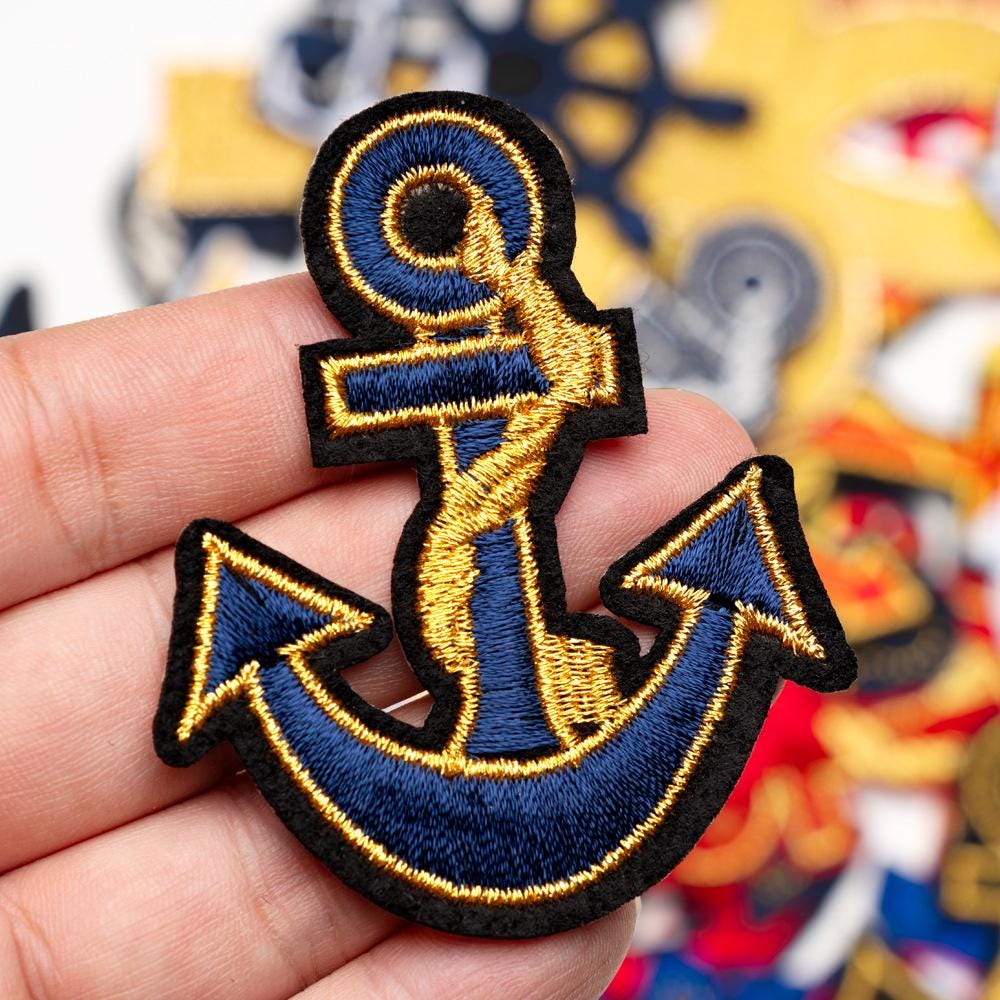 Ecusson patch ancre marine thermocollant couture - Un grand marché