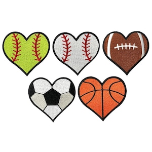 Herz Badge Ball Stickerei Patch,Herz Applikation Eisen auf Patch,Baseball Patch,Basketball,Fußball,Fußball Patch