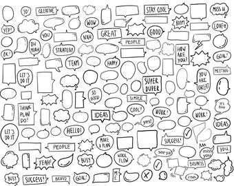450 burbujas de diálogo Svg, clipart de burbujas de diálogo, contorno de burbujas de diálogo Svg, marco de burbujas Svg, paquete de burbujas de diálogo Svg