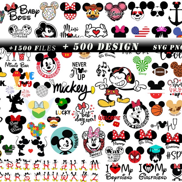 Mickey Mouse Cricut Free - Etsy