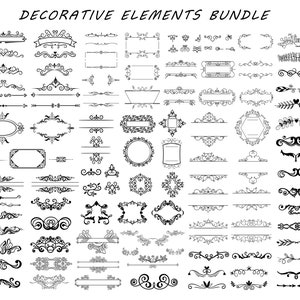 Plus de 330 fichiers éléments décoratifs Svg, ornements Svg, mariage Svg, cadre Svg, flèche Svg, bordure Svg, texte décoration Svg