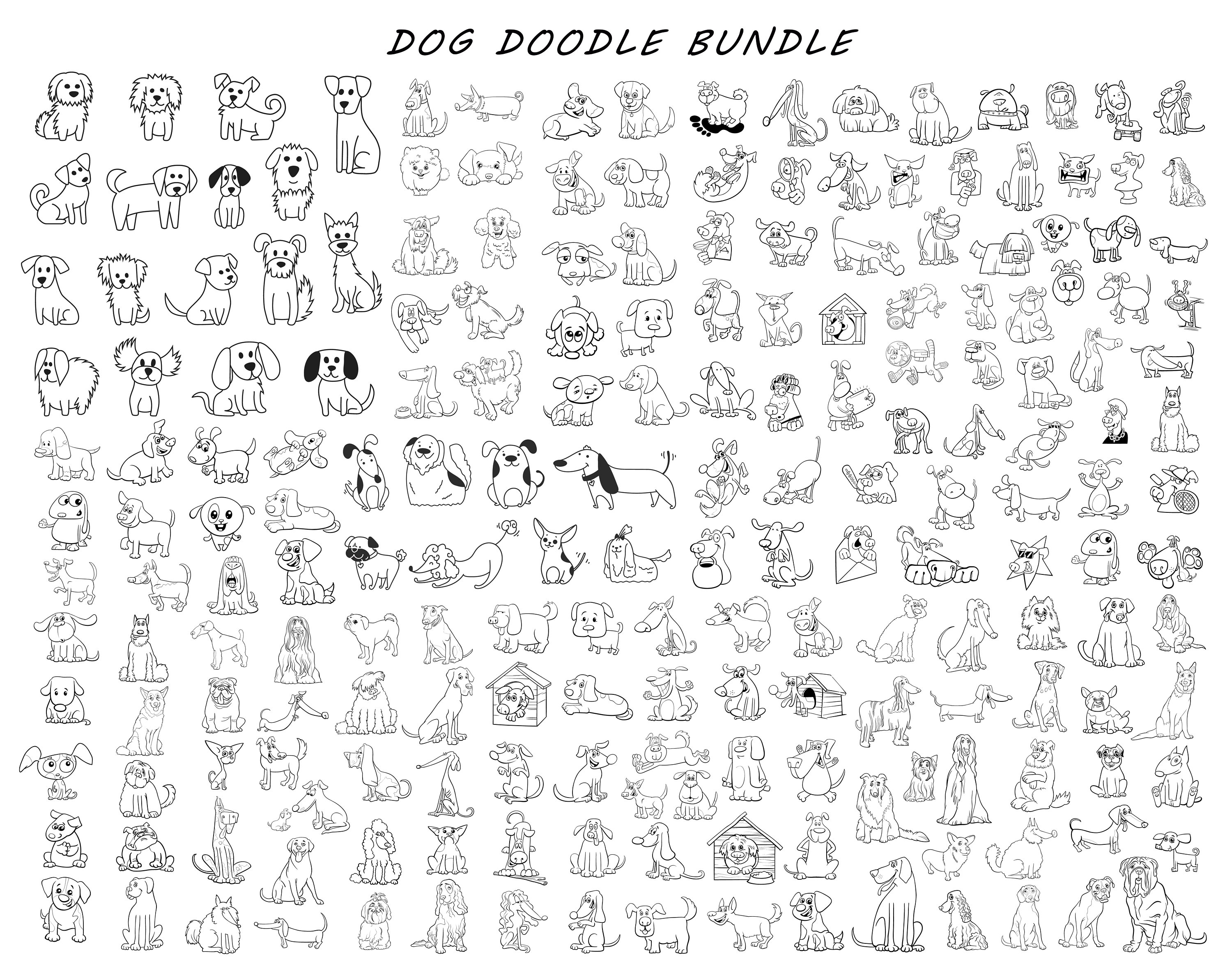Hunde SVG, Hundezeichnung, Hundezeichnung, Hundezeichnung, Hundezeichnung, Hundemaus, Hund Moma, Hund Tattoo, Doodles für Digital