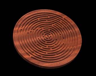 CNC Router Maze SVG DXF File, Handheld Wooden Puzzle (Digital Download)