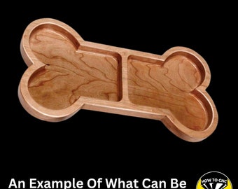 Dog Bowl CNC Router File, Pet Bowl (svg, dxf, ai, eps Digital Download)