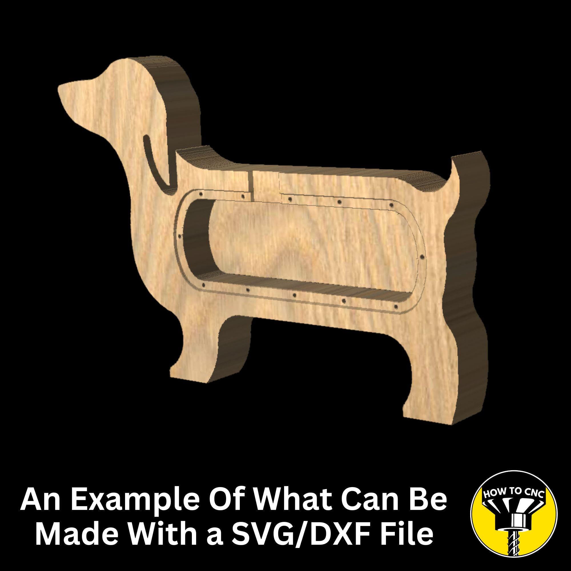 Dachshund Dog Svg Cnc Vector File, Sausage Dog Cnc File - Etsy
