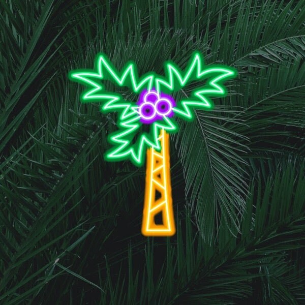 Palm tree neon light online