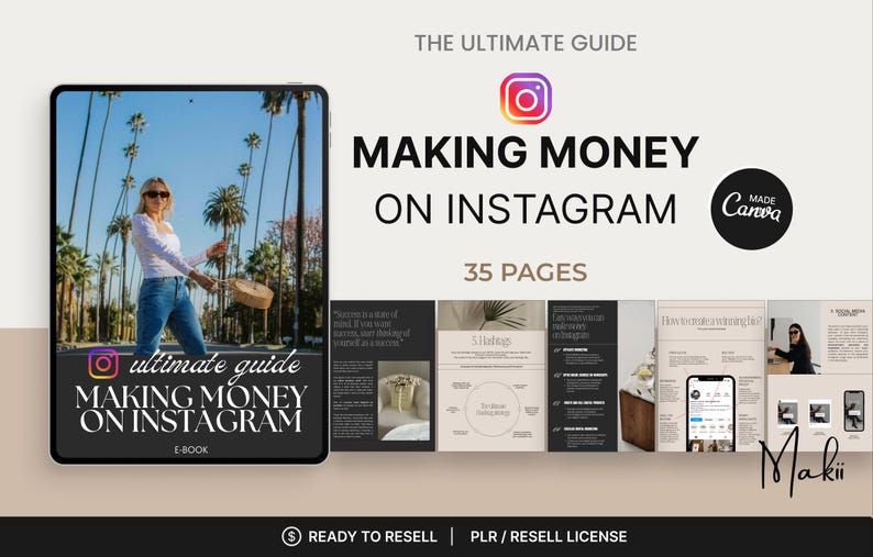 Instagram Canva Templates Bundle | 60 Posts + 60 Stories + Money Making ...