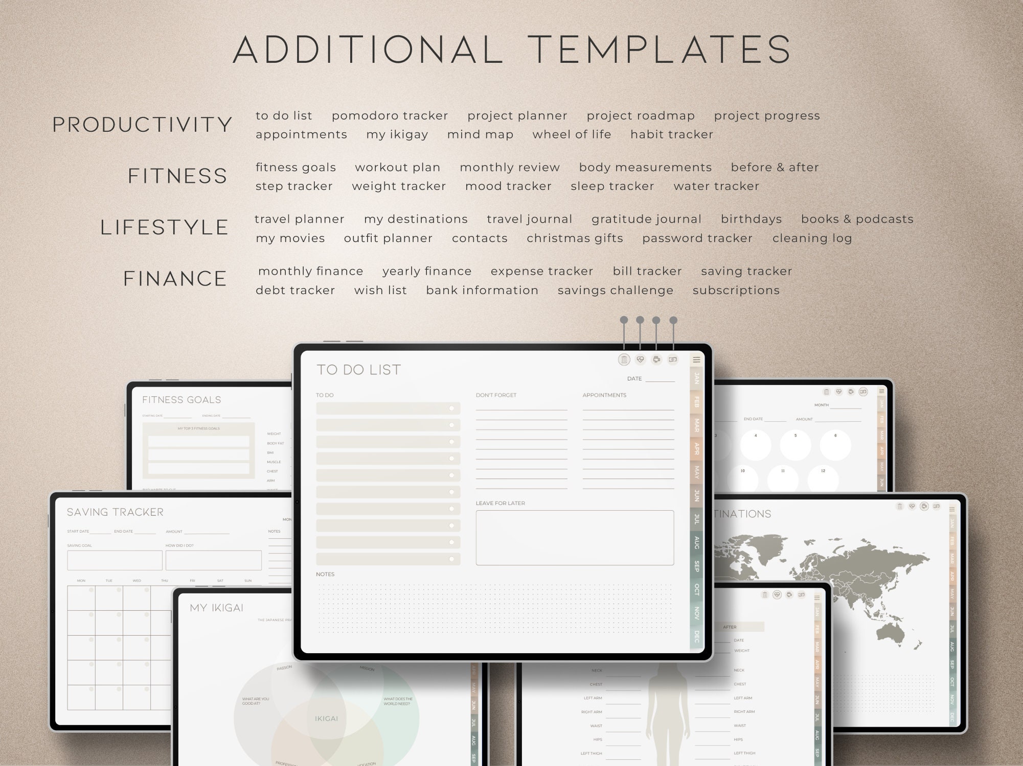 Planner Without Data Minimalist Digital Planner, Undated Goodnotes Planner, Daily, Weekly ...