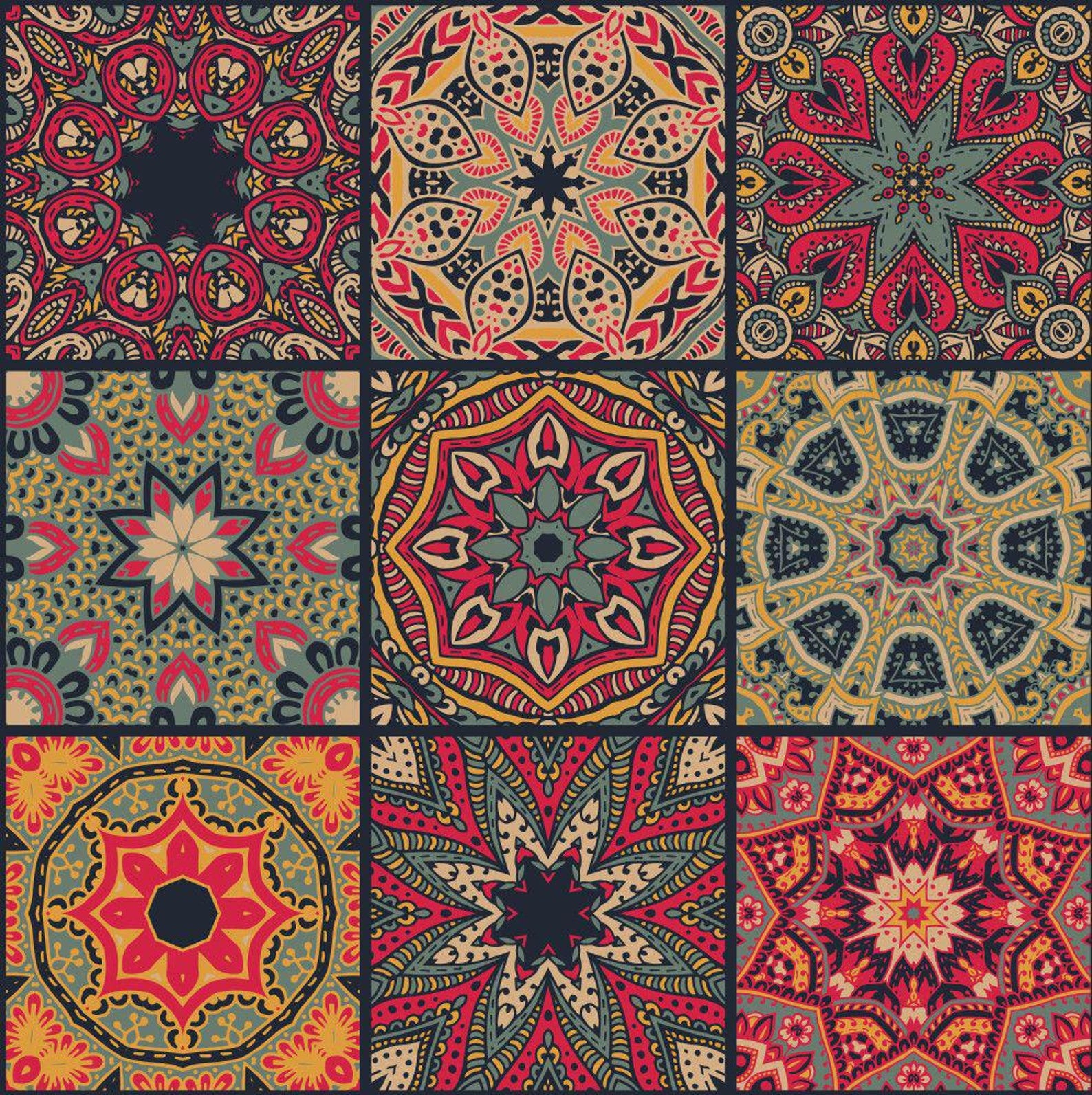 108 Pcs Azule and Talavera Pvc Foam Board Flexible Tiles. Home Decor ...