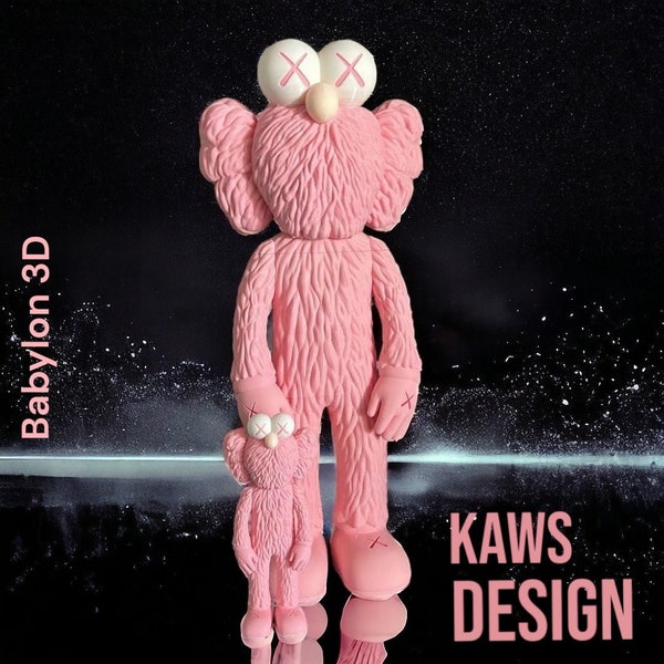 Kaws Companion STL file for 3d printing - Splitted version for large print!
