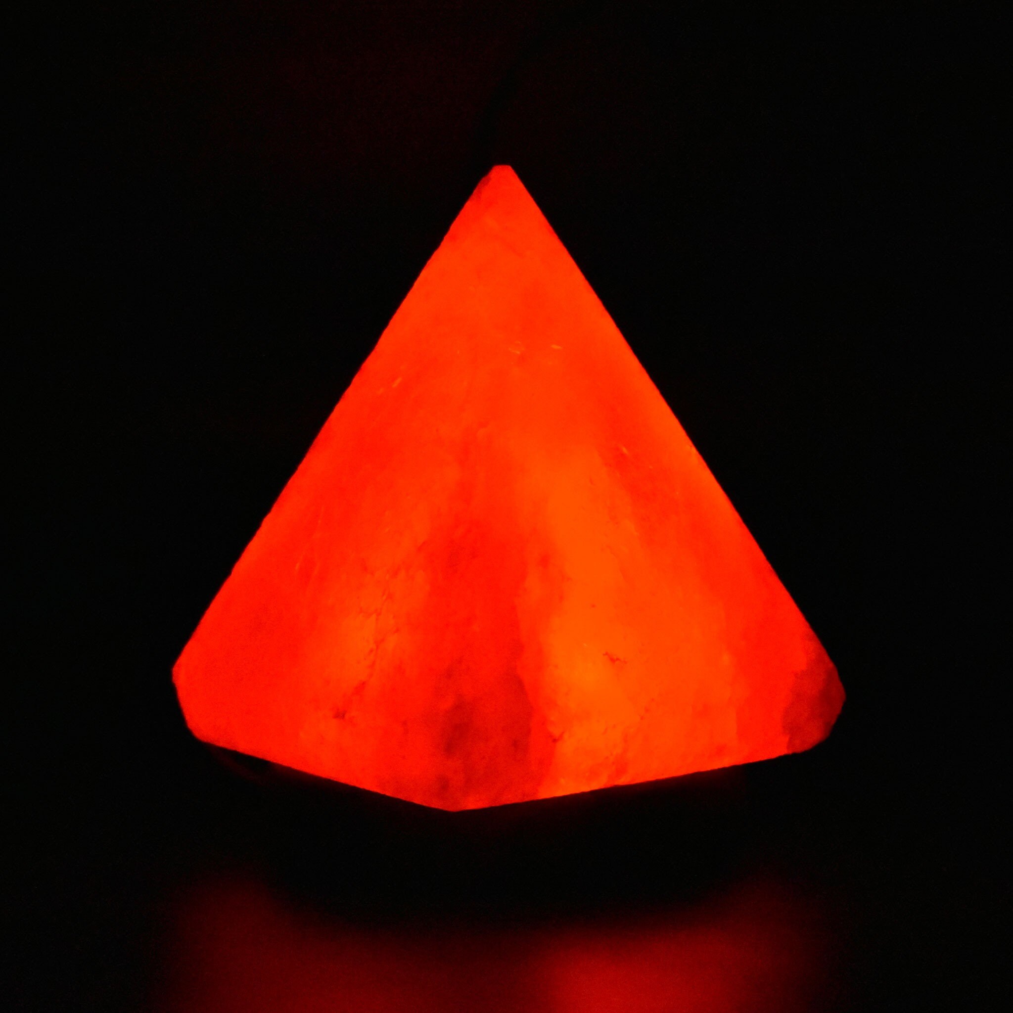 Himalayan Salt Lamp Pyramid Shape Handmade Pink Rock Salt USB Etsy