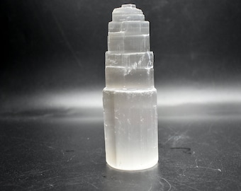 Selenite Mountain Pillars White Selenite Crystal Tower Natural Raw Crystal Large Table Lamp Spiritual Healing Meditation Decoration Gift