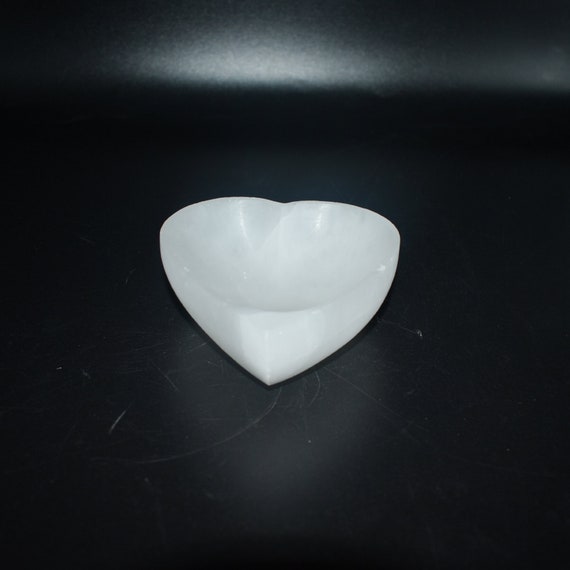 Ciotola Ovale In Selenite NKlaus - Intagliata A Mano Per Meditazione E Decorazione - Foto 4