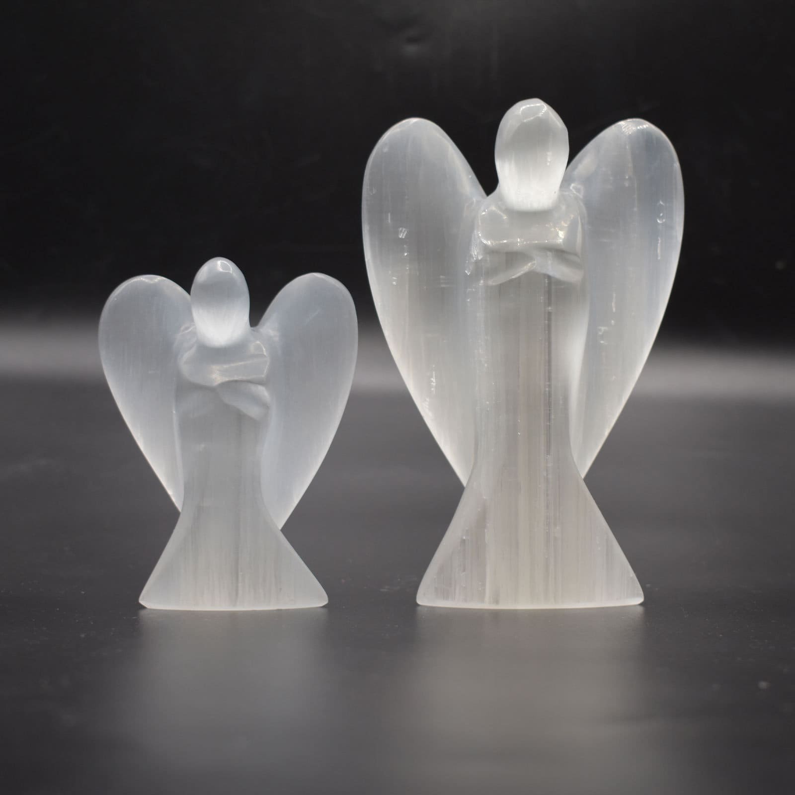 Selenite Angel Lamp Etsy UK