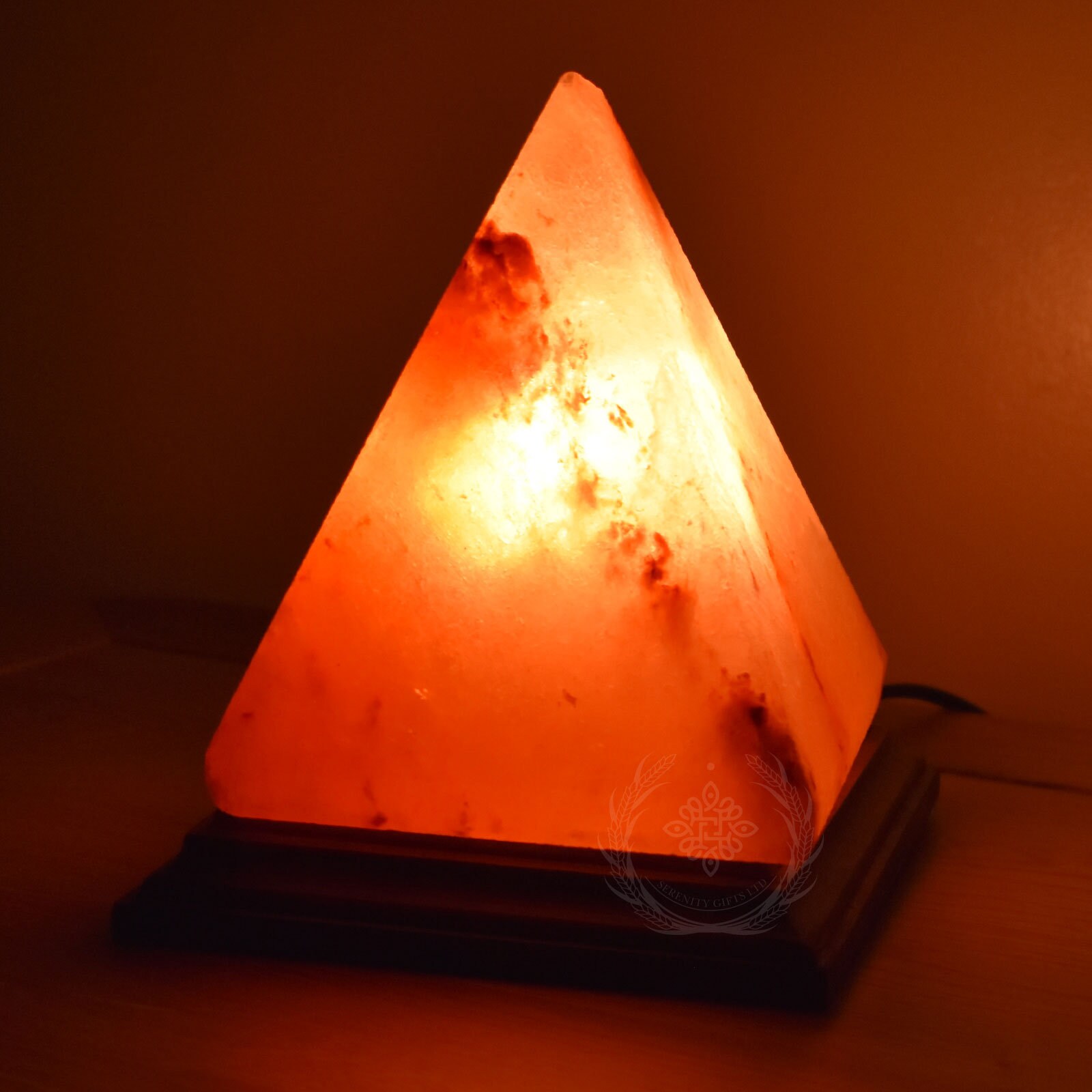 Himalayan Pink Salt Lamp Pyramid Shape 100 Hand Crafted Crystal Rock