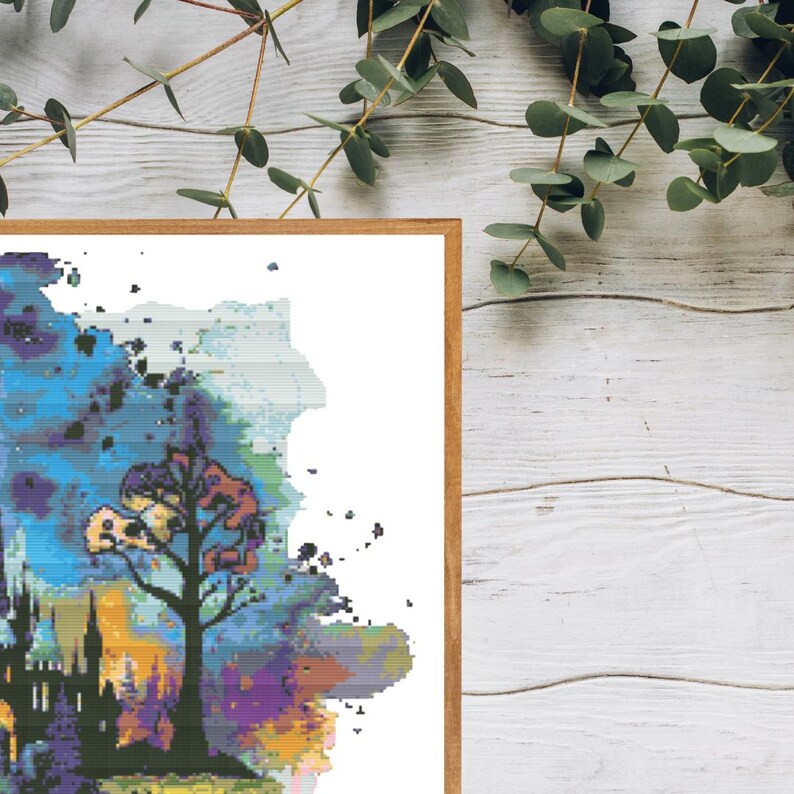 Magic Book Full Coverage Cross Stitch Pattern, Instant Download PDF ...