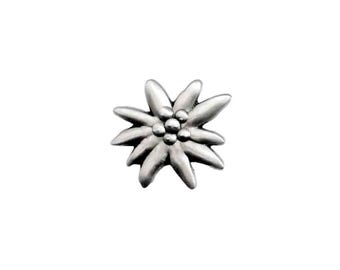 Gaudi Metall Brosche "Edelweiß" Statement-Brosche Trachtenschmuck Holzbrosche Gaudibrosche Brosche mit Spruch von Woidladinger