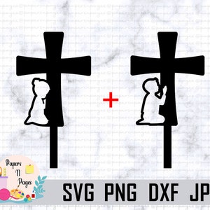 Heilige Kommunion Topper SVG, Junge beten SVG, Mädchen beten SVG, Laser Dateien, Glowforge