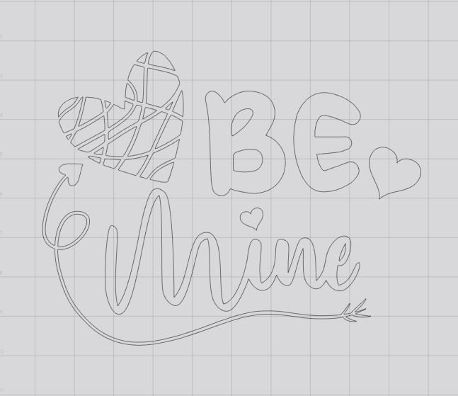 Be Mine SVG, Love SVG, Valentines Day SVG, Heart Cut File, Sublimation ...