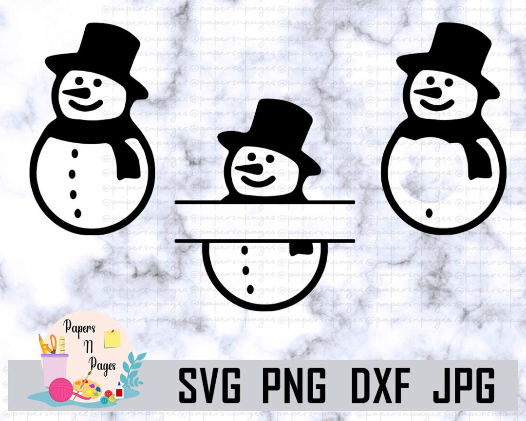 Snowman SVG Bundle, Christmas Snowman SVG, Snowman Cut File for Cricut ...