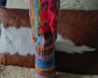 handgestrickte Socken/Stiefelsocken/Stulpen