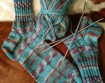 Handgestrickte Socken Gr 40/41