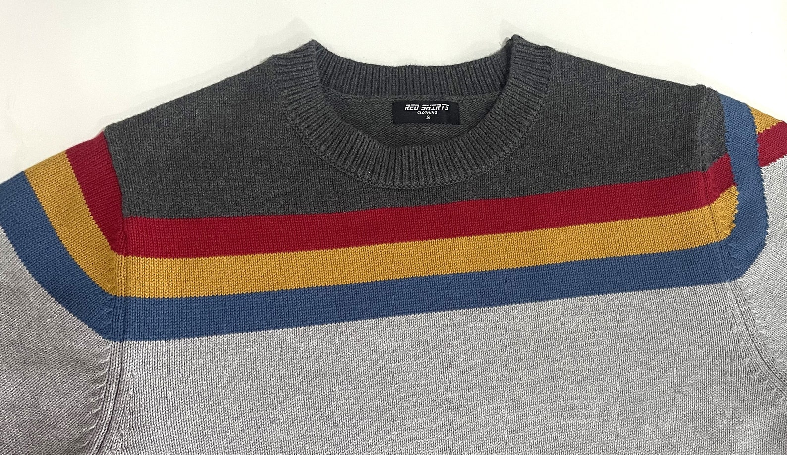 Wesley Crusher 100% Knitted Cotton Jumper / Sweater - Etsy UK