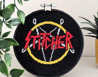 Slaytanic Stitcher - Cross Stitch Pattern - PDF Download