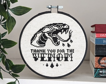 Thank You for the Venom - Cross Stitch Pattern - PDF Download