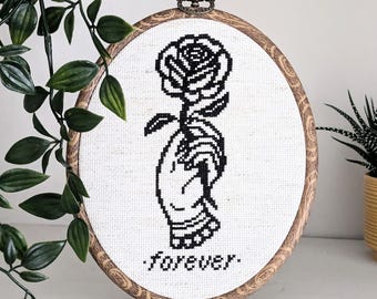 Forever Rose - Cross Stitch Pattern - PDF Download