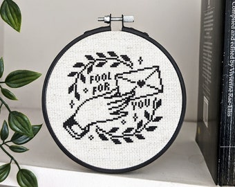 Fool For You - Cross Stitch Pattern - PDF Download - Traditional Tattoo