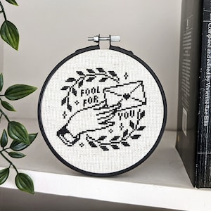 Fool For You - Kreuzstich Muster PDF Download - Traditionelles Tattoo