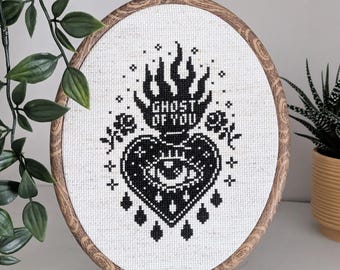Ghost of You - Sacred Heart - Cross Stitch Pattern - PDF Download