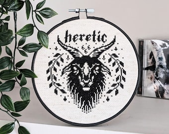 Heretic Goat 666 - Cross Stitch Pattern - PDF Download