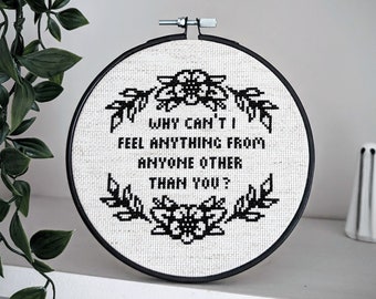 Cute Without the E - Cross Stitch Pattern - PDF Download - Traditional Tattoo