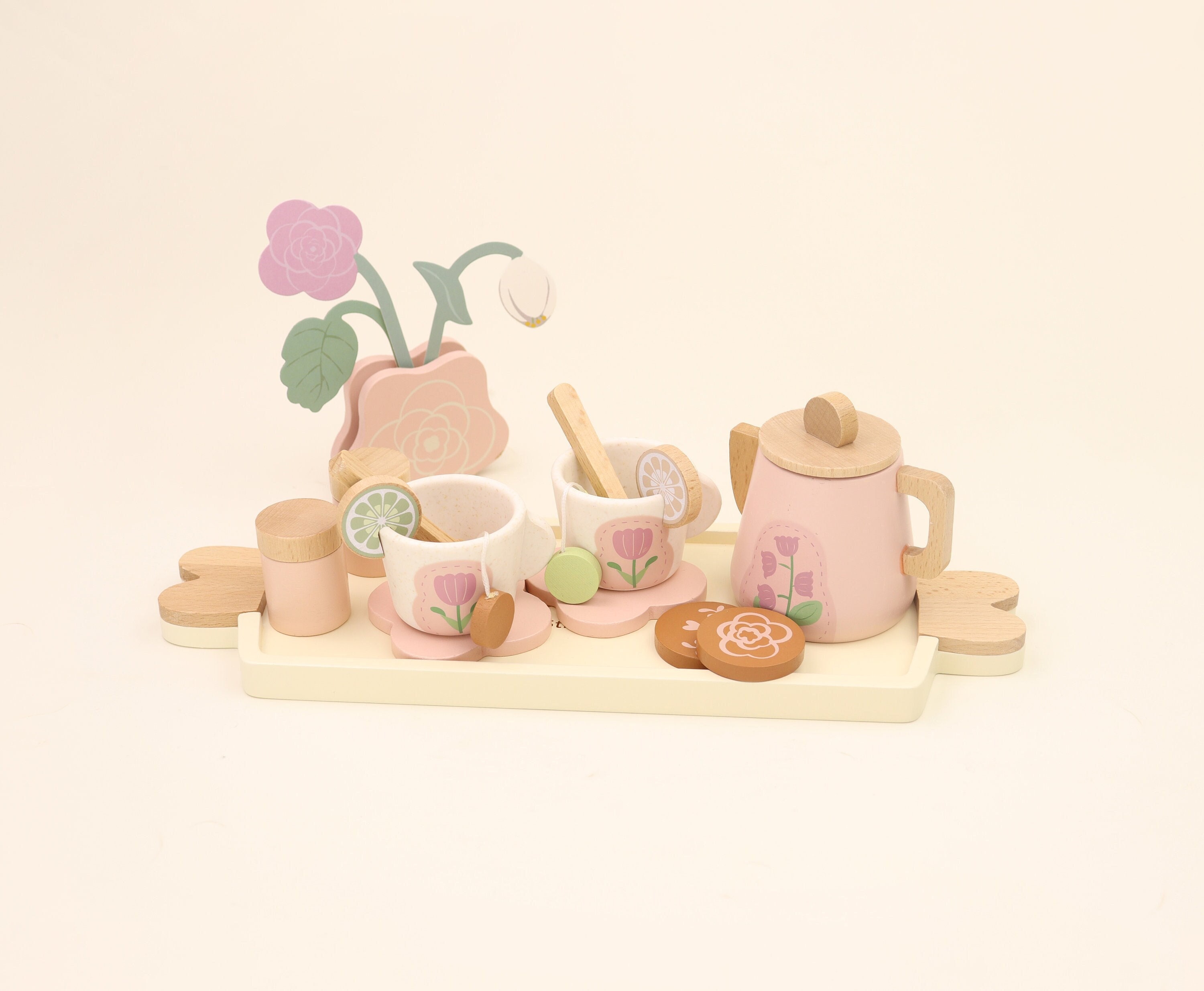 Set Wooden Stamps Coffee & Sweets, Dessert Themed Wooden Dough Stamps, Kids  Toys 