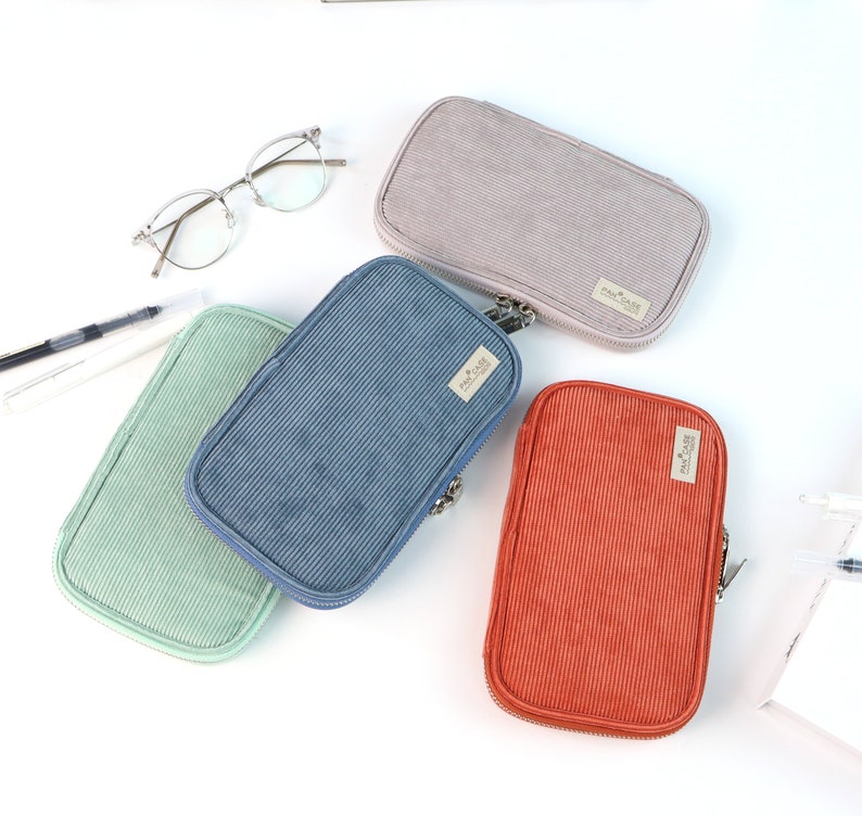 Travel Pencil Case,corduroy Large Capacity Multifunction Pen Case