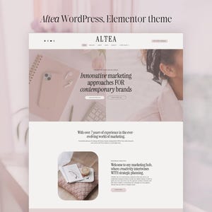 Altea | WordPress Theme | Elementor Pro Vorlagen Kit | Feminines WordPress Template