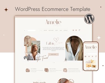 Amelie | Woocommerce template | WordPress ecommerce |  Elementor Pro Templates Kit |