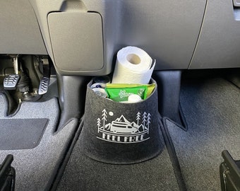 Ford Nugget Transit Custom Cockpit Vilttas in Antraciet >> Organizer - Opbergruimte voor diverse spullen "NIEUW"