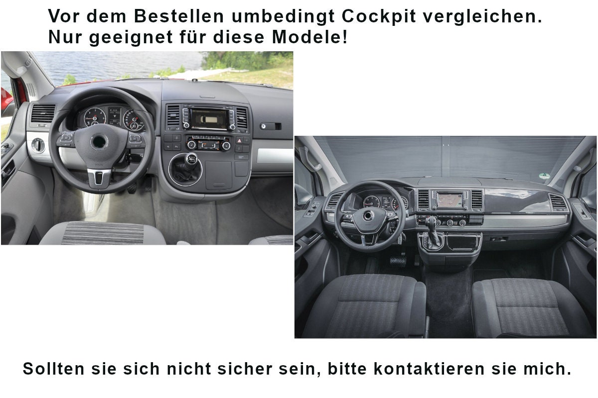 Vw T5 T6 Multivan Bulli Aufbewahrung Auto Organizer Cockpit Flaschenhalter  Filztasche Aufbewahrungskorb dunkelgrau - .de