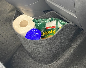 Vw T5 Bulli Cockpit Filztasche in Anthrazit für Transporter, Caravelle und California>> Aufbewahrung für vieles "NEU"