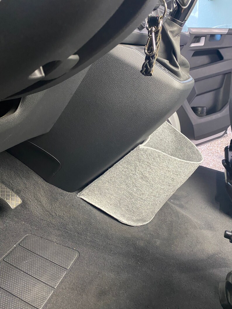 Bolsa de fieltro VW T6.1 Bulli Cockpit en gris claro para California Beach, Coast, Multivan, Caravelle Almacenamiento para muchas cosas NUEVO imagen 8