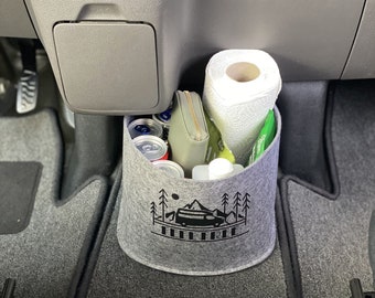 Ford Nugget Transit Custom Cockpit Felt Bag in Dark Gray >> Organizer - Storage for a lot of things "NEW"
