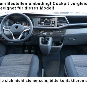 VW T6.1 Bulli Cockpit vilten tas in donkergrijs voor California Beach, Coast, Multivan opbergruimte voor veel dingen NIEUW afbeelding 5