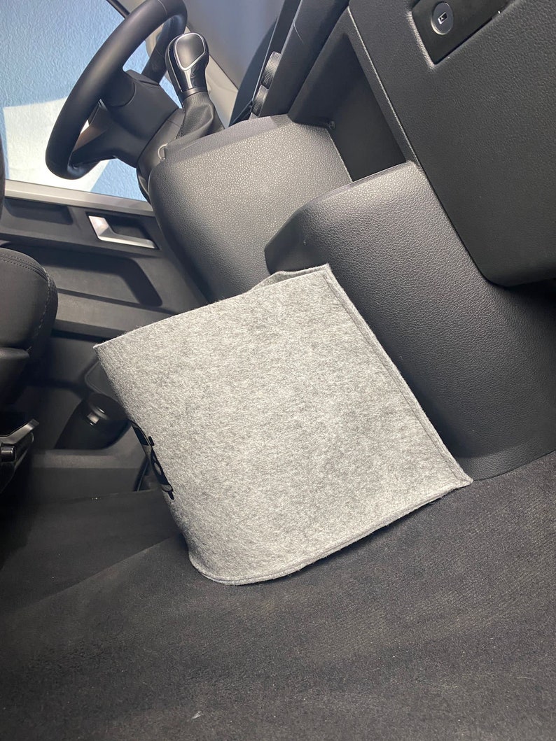 Bolsa de fieltro VW T6.1 Bulli Cockpit en gris claro para California Beach, Coast, Multivan, Caravelle Almacenamiento para muchas cosas NUEVO imagen 7