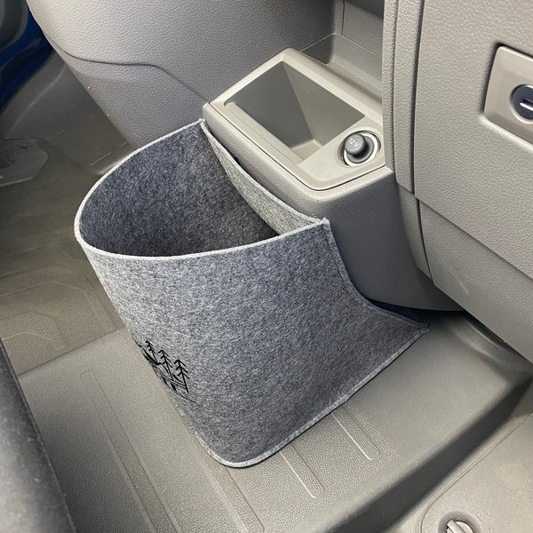 Sac en feutre VW Grand California Crafter MAN Cockpit en gris foncé >> Rangement pour beaucoup de choses au quotidien et en voyage "NOUVEAU"