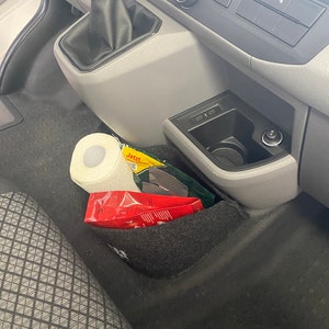 Torba filcowa VW T6.1 Bulli Cockpit w kolorze antracytowym do California Beach, Coast, Multivan >> schowek na wiele rzeczy „NOWOŚĆ”