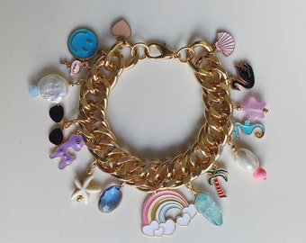 Paradise Chunky Charm Bracelet